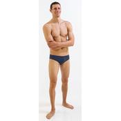 Mens swimsuit finis brief solid navy 30