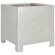 Vidaxl Vrtno cvetlično korito 30x30x30 cm nerjavno jeklo