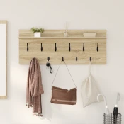 Vješalica za kapute na zidu Zidne Sonoma hrast 100 x 40 x 12 cm