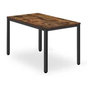 shumee Miza Tessa 120 cm x 60 cm - rustikalna/črne noge
