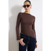 Trendyol Milla Ženska bluza, Braon