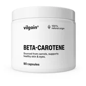 Beta-karoten –? 100% naravni prekurzor vitamina A, iz močnega izvlečka korenja, vitamin A prispeva k normalnemu stanju vida, prehransko dopolnilo