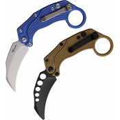 Reate Knives EXO-K Button Lock Blue SW