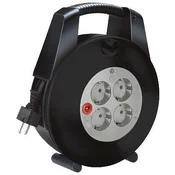 slomart Brennenstuhl Vario Line podaljšek, 15 m, 4 vtičnice, črn/siv