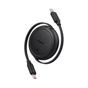 Baseus Free2Pull Mini USB Type-C, 60W automatski uvlačivi kabel za brzo punjenje i prijenos podataka, 1m, crni P10364500111-01
