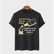 MAFIMI Ženska majica Ako želite da budem dobre volje, Crna