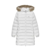 Tommy Jeans Prehoden plašč ESSENTIAL  bež / bela