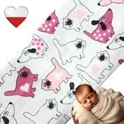 shumee Plenice iz blaga Pink Dogs NappiMe plenice