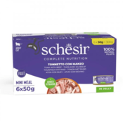 Schesir Hrana za Mačke Multipack Tuna i Govedina Jelly u Želeu 6×50g