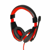 iBOX ibox shpi1528mv slušalke z mikrofonom (rdeča barva)