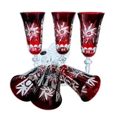 Marika Kozarci za šampanjec Ruby Crystal 150 ml, mlinček za olive