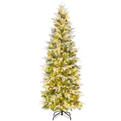 COSTWAY Umetno božično drevo LED 190 cm, (5000073594)