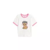 VANS Majica Puppy Ringer višnja / svijetloroza / crna / bijela