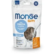 Monge Filled and Crunchy Kitten Poslastica za macice, Pastrmka sa mlekom, 60g