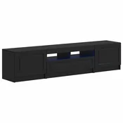 vidaXL 5-delna LED TV omarica Črna Inženirski les
