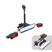 Bike rack for tow hitch TMK Fly 01 (orange) + bag