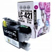 Inkdigo tusz LC421XLBK kompatybilny z Brother DCP-J1050DW MFC-J1010DW Certyfikat TÜV