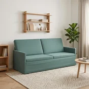 vidaXL 3-sedna sofa Morsko zelena 190 x 81 x 82 cm Žamet