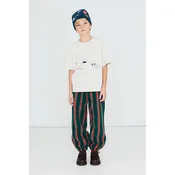 Tinycottons  trenirka otroška flisasta MULTICOLOR STRIPES SHERPA SWEATPANT