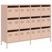 Vidaxl Komoda roza 135x39x103,5 cm hladno valjano jeklo