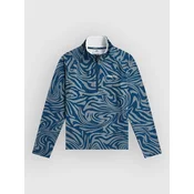 ONeill FwcCruz Printed Kids Half-Zip Fleece Sweate blue swirl zebra