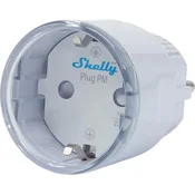 Pametna vtičnica Shelly Plug PM Gen3 Matter 13A, bela