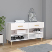 vidaXL vidaXL Omarica za čevlje bela 102x35x55 cm inženirski les, (20594992)