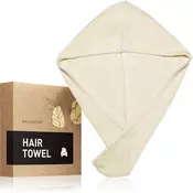 BrushArt Home Salon Hair towel rucnik za kosu Cream