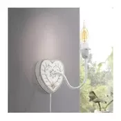 Eglo 33004 - Zidna lampa 1xE14/40W/230V bela/patina
