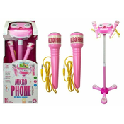 Microphone Kit Karaoke Pink PhoneGO – Kart na akumulator – (B-Stock) crveni