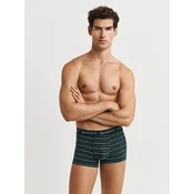 GANT Boksarice temno siva/zelena/bela