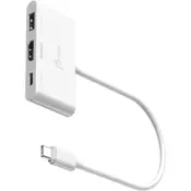 Adapter j5create JCA399 USB-C® v HDMI™ 4K144Hz z USB 3.2 in Power Delivery 100 W - bel