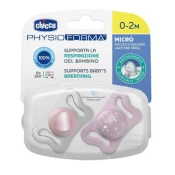 Chicco Micro silikonska ležaljka, 0-2m, 2 dijela, roza