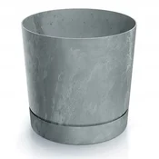 Prosperplast Siv lonček za rože z betonskim učinkom 12,8 x 12,8 cm, plastičen, elegantni Tubo