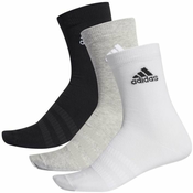 Carape za tenis Adidas Light Crew 3P - medium grey heather/white/black