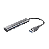 Trust USB Hub, Halyx, 4 Porta, USB, Tamnosivi