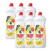 Fairy Deterdžent za ručno pranje posuđa, Lemon, 650ml, 6 komada