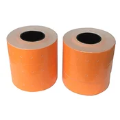 ETIKETE ZA NUMETATOR APLI 26X16 DVOREDNE, ORANŽNE, ODSTRANLJIVE, ZAOKROŽENE 6X1000