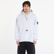 Mikina adidas Equipment Ribbed Hoodie Light Grey Heather L