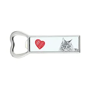Artdog Maine Coon - odpirač za steklenice z mačko, personaliziran odpirač za hladilnik, unikatno darilo za moškega Art-Dog