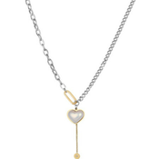 Ženska freelook srebrna zlatna ogrlica od hirurškog Celika ( frj.3.6028.3 )