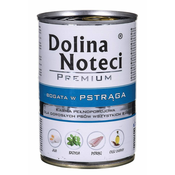DOLINA NOTECI Dolina Noteci Premium Trout - mokra hrana za pse 400 g, primerno za odrasle pse vseh pasem
