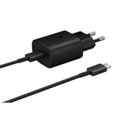 Samsung napajalnik EP-TA800EBE kabel EP-DG980BBE USB-C, 25 W, črn, (v razsutem stanju)