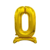 shumee B&C folija balon številka 0 zlat 74 cm