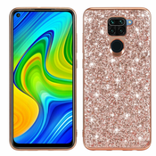 Ovitek za Xiaomi Redmi Note 9 | Bleščice, Rose Gold