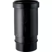 Geberit PEHD spojka 40 z dvojnim tesnilom, črna (HDPE odvodnjavanje)