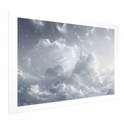 Plakat - Astral Calm: Stars Scattered Over Delicate Clouds 42x29.7 Bez okvira s margom