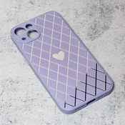 Ovitek Diamond Heart za Apple iPhone 13, Teracell, vijolična