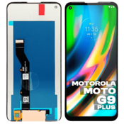 shumee Originalni LCD zaslon na dotik za Motorola MOTO G9+ obnovljen