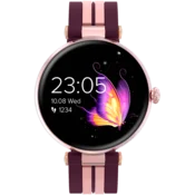 CANYON Semifreddo SW-61, Rtl8762dt, 1.19 Amoled 390x390px, oncell TP, 192KB RAM, 3.7V 190mAh battery, Rosegold alumimum alloy case middle frame + plastic bottom case+pink and purple silicone strap +rosegold strap buckle.Host: ?42.5*10.4mm strap: 261*18